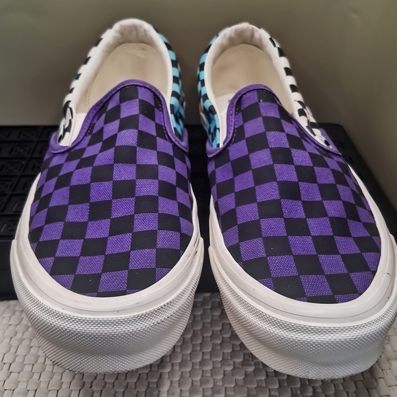 Vans x SNS Slip-On LX Venice Beach Purple Checkerboard Men 10/Women 11.5 - Picture 2 of 9